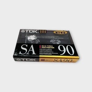 TDK Blank Audio Cassette Tape SA 90 IEC II Type II High Position Resolution New
